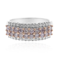 Bague en or et Diamant SI rose (CIRARI)