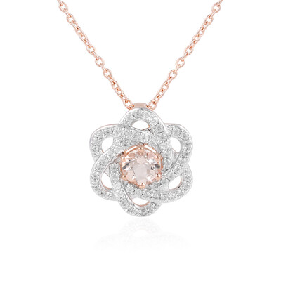 Collier en argent et Morganite