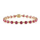 Bracelet en argent et Rubis de Madagascar