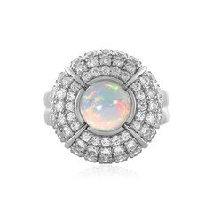 Bague en argent et Opale Welo