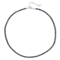 Collier en argent et Hématite mystique