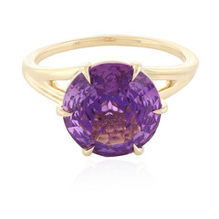 Bague en or et Améthyste AAA de Kalomo (PHANTASIA)
