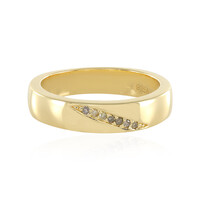 Bague en argent et Diamant chocolat I3