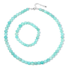 Parure en argent et Amazonite