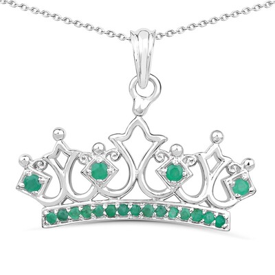 Collier en argent et Emeraude de Socoto