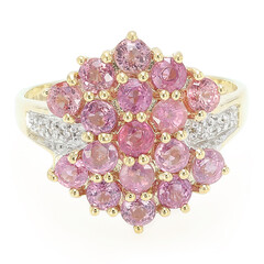 Bague en or et Saphir Padparadscha non chauffé (AMAYANI)