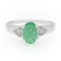 Bague en argent et Emeraude de Bahia