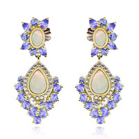 Boucles d'oreilles en argent et Opale Welo (Dallas Prince Designs)
