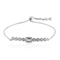 Bracelet en argent et Topaze blanche