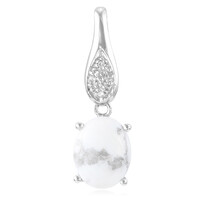 Pendentif en argent et Howlite