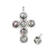 Pendentif en argent et Nacre