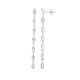 Boucles d'oreilles en argent et Topaze blanche