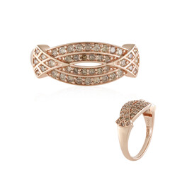 Bague en or et Diamant champagne I2 (KM by Juwelo)
