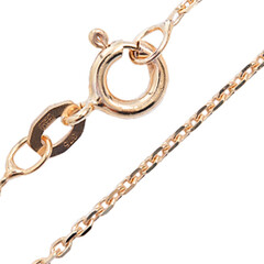 Or jaune 375/1000 - Chaîne maille forçat - 45cm - 2,1 g