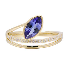Bague en or et Tanzanite AAA (CIRARI)