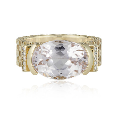 Bague en or et Kunzite (de Melo)