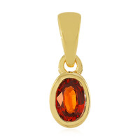 Pendentif en argent et Rubis rouge du soir