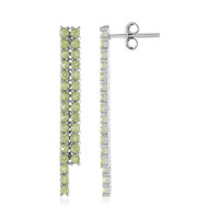 Boucles d'oreilles en argent et Péridot
