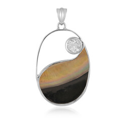 Pendentif en argent et Nacre (Bali Barong)
