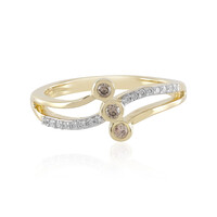 Bague en or et Diamant champagne SI1