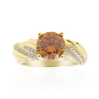 Bague en or et Sphalérite (de Melo)