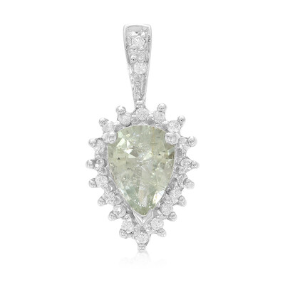 Pendentif en argent et Tourmaline cuprifère