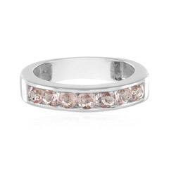 Bague en argent et Tourmaline rose