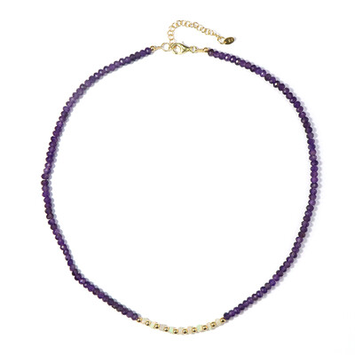Collier en argent et Améthyste de Zambie