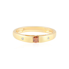 Bague en argent et Diamant rouge I3