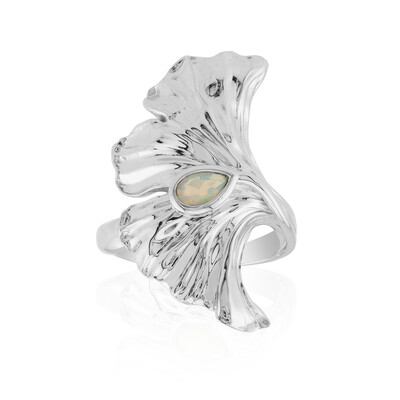 Bague en argent et Opale Welo (MONOSONO COLLECTION)