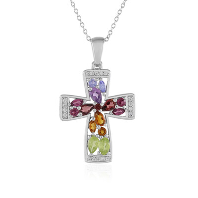 Collier en argent et Citrine Madère