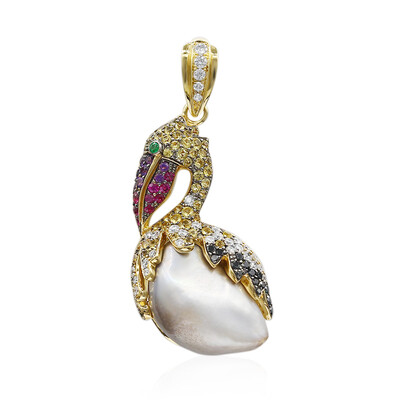 Pendentif en or et Perle des Mers du Sud (Estée Collection)