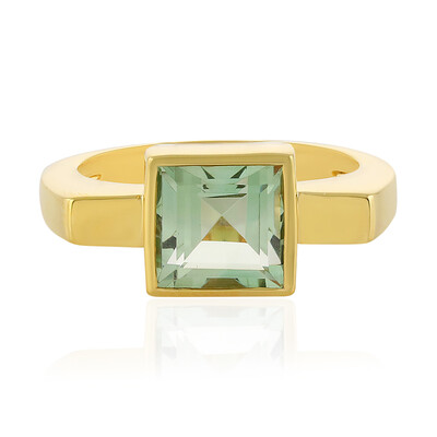 Bague en argent et Améthyste verte (MONOSONO COLLECTION)
