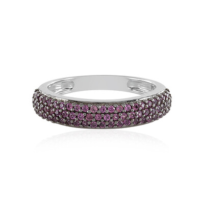 Bague en argent et Grenat Rhodolite (MONOSONO COLLECTION)