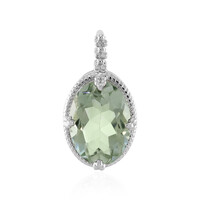 Pendentif en argent et Améthyste verte