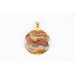Pendentif en argent et Agate dentelle