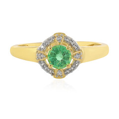 Bague en or et Emeraude de Colombie
