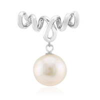 Pendentif en argent et Perle blanche de culture d'eau douce