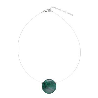 Collier en argent et Malachite