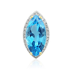 Pendentif en or et Topaze de Marambaia