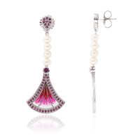 Boucles d'oreilles en argent et Perle de culture d'eau douce (Dallas Prince Designs)