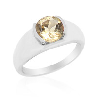 Bague en argent et Labradorite dorée