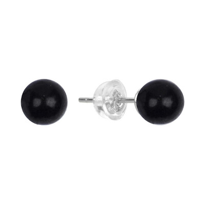 Boucles d'oreilles en argent et Shungite