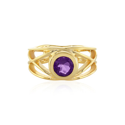 Bague en argent et Améthyste d'Uruguay