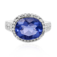 Bague en argent et Fluorite à couleur changeante