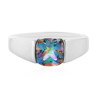 Bague en argent et Topaze rosée du matin