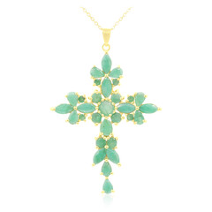 Collier en argent et Emeraude