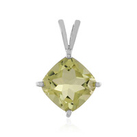 Pendentif en argent et Quartz citron