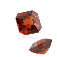  Zircon rouge du soir (gemme et boîte de collection)