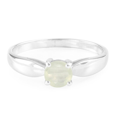 Bague en argent et Préhnite